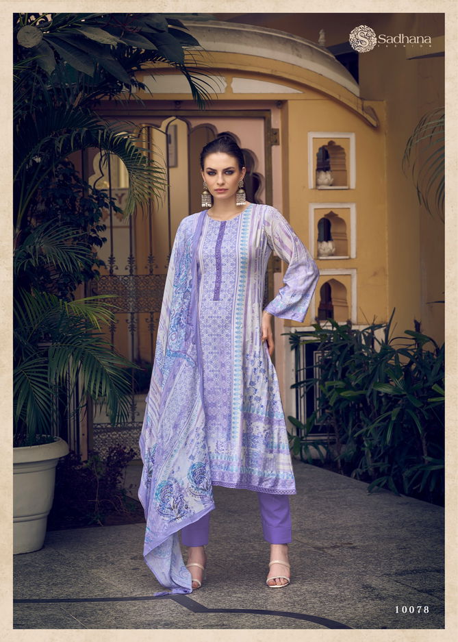 Ryssa By Sadhana Heavy Muslin Silk Printed Salwar Kameez Wholesale Shop In Surat